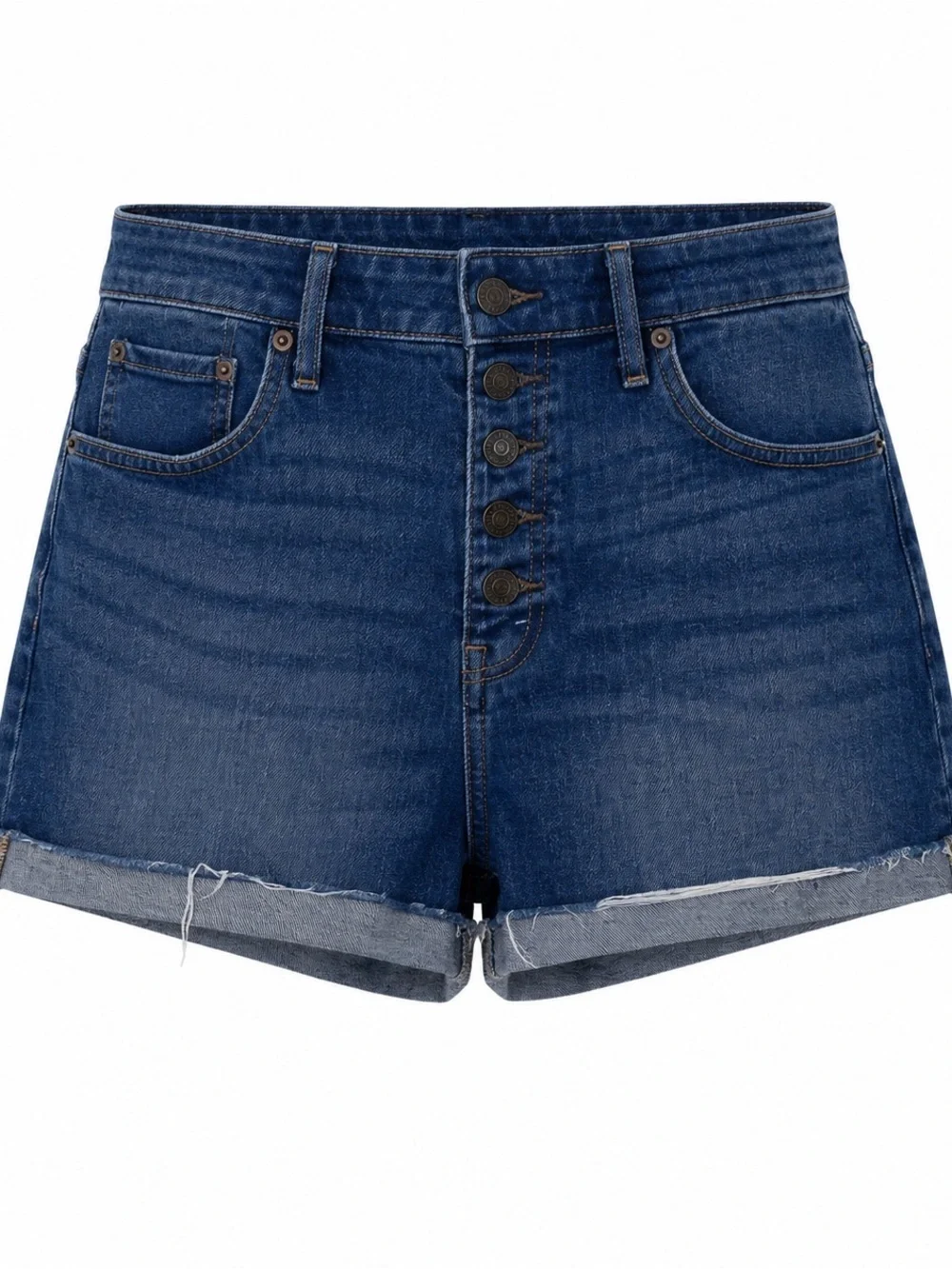 Abercrombie & Fitch Dark Blue Jean Shorts